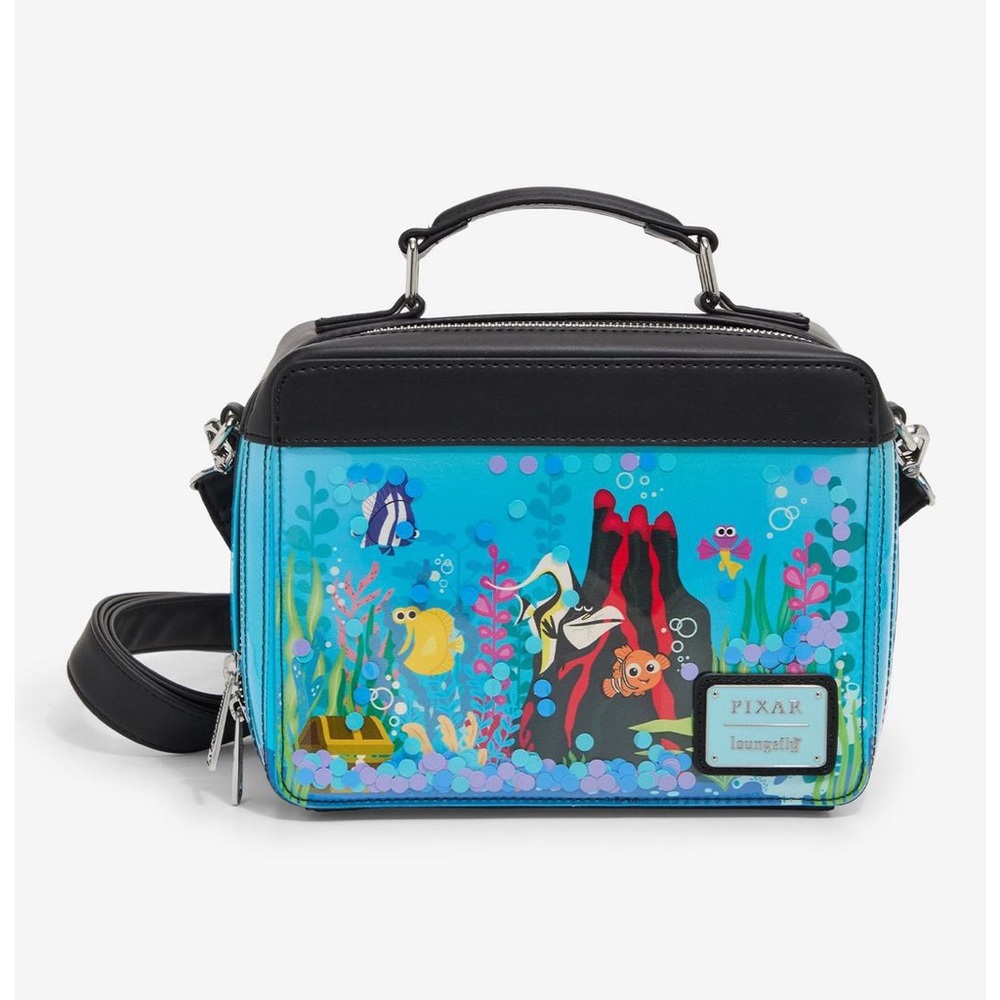 Loungefly Disney Pixar Finding Nemo Aquarium Figural Crossbody Bag - BoxLunch Ex